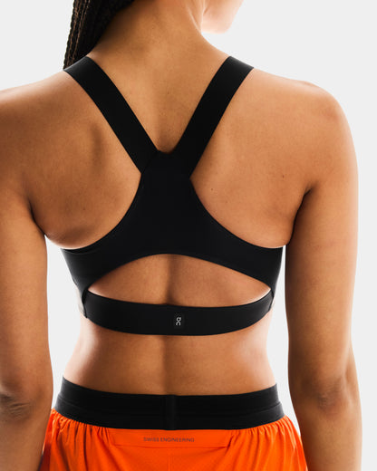 Women's Performance Bra AOP Cinder | Black - US 4742