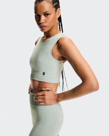 Women's Studio Knit Crop Mineral Heather - US 0059
