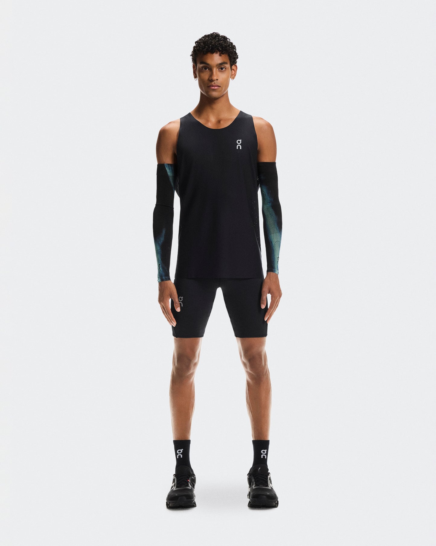 Men's Pace Tights Short Black | Black - US 7976