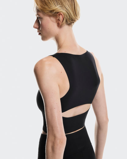 Women's Studio Open Back Crop Black - US 4632