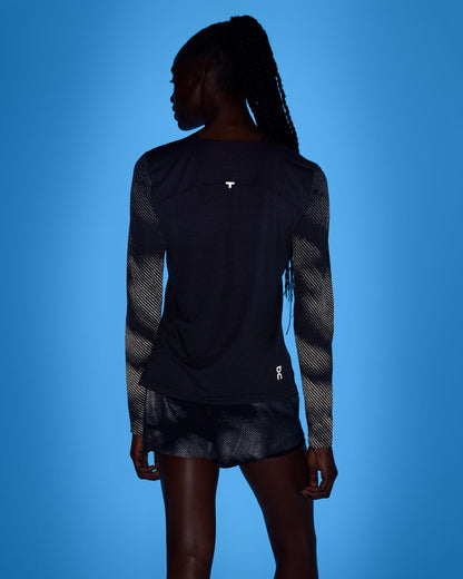 Women's Performance Long-T Lumos Black | Iron - US 7169