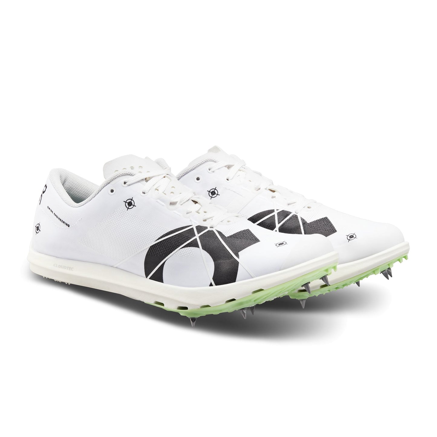 Women's Cloudspike 1500m Undyed-White | Mint - US 7468